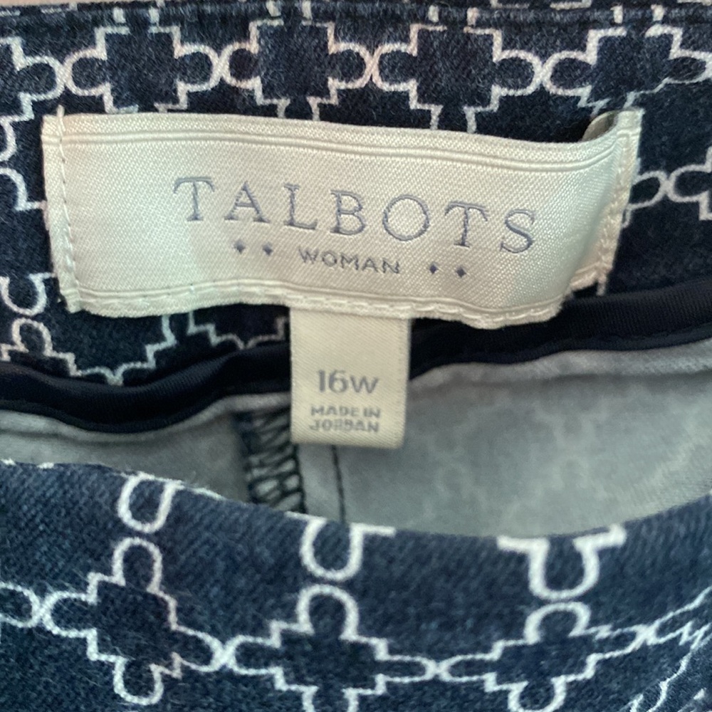 Talbots Chain Or Lattice Pattern Cropped Ankle Pa… - image 5